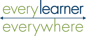 logo of everylearnereverywhere with an arrow