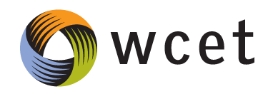WCET logo.