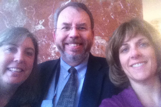 Photo of Marianne Boeke, Russ Poulin, and Stacey Zis