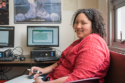 A student using EdReady in Montana.