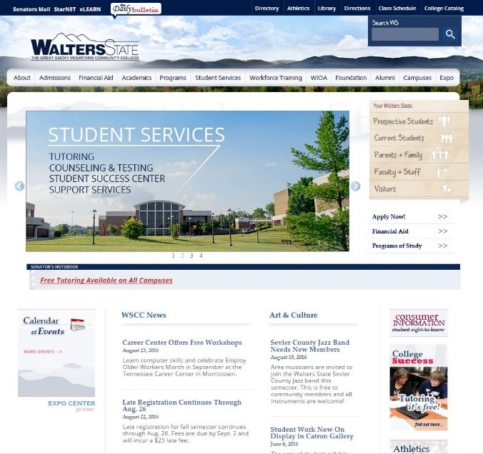 Walters State Community College Homepage