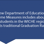 quote box reads: The new Department of Education's Outcome Measures includes about 60% more students in the WICHE region than does its traditional Graduation Rate.