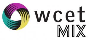 WCET MIX circle logo with the word "wcet mix"
