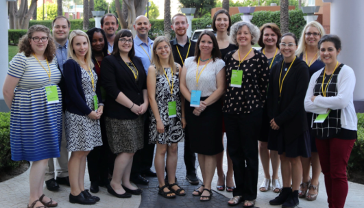Photos of the Members of the The SPARC Open Education Leadership Program Pilot Cohort at the 14th Annual Open Education Conference in Anaheim, CA, October 2017 