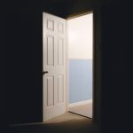 an open door