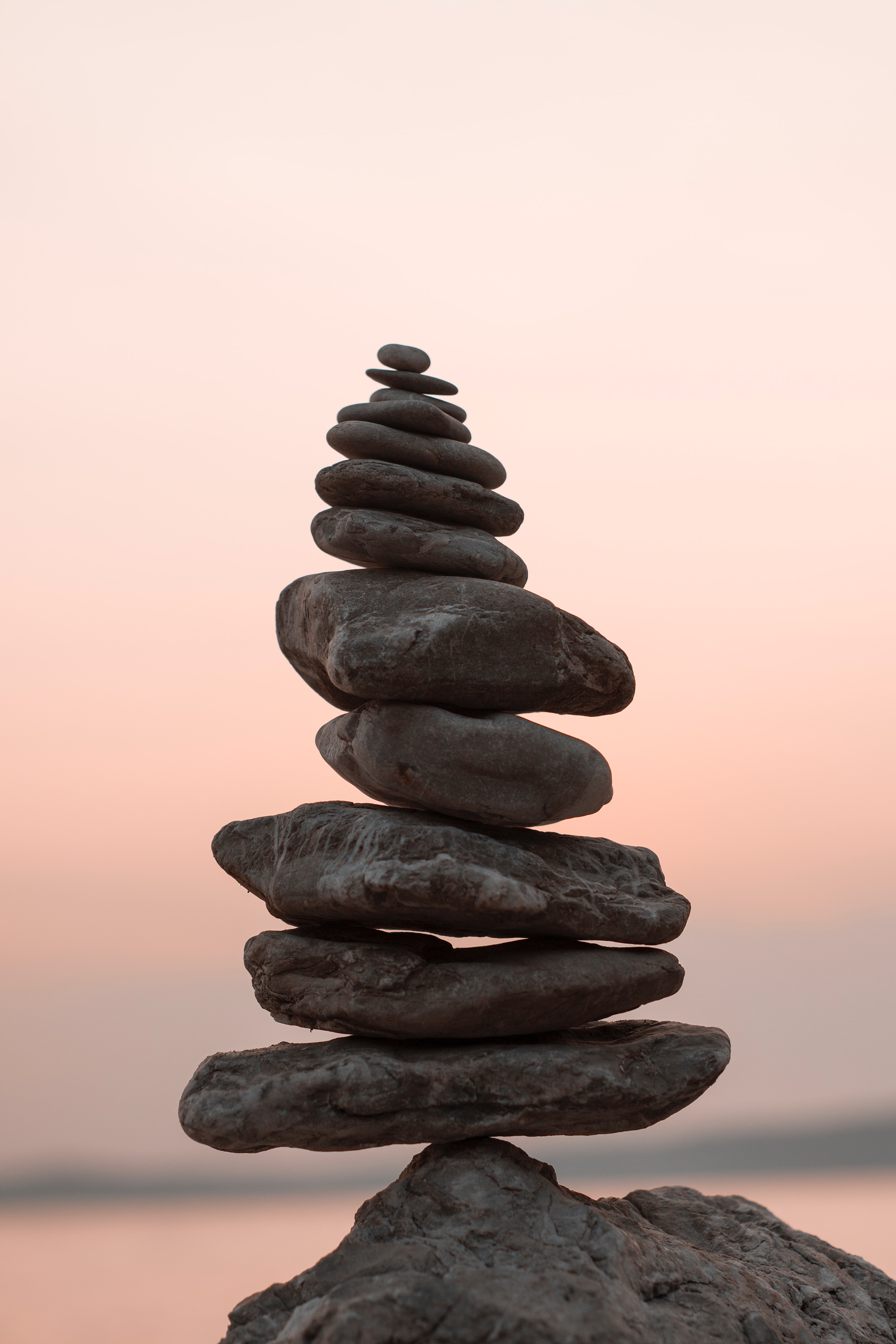 rocks balancing on top of each other