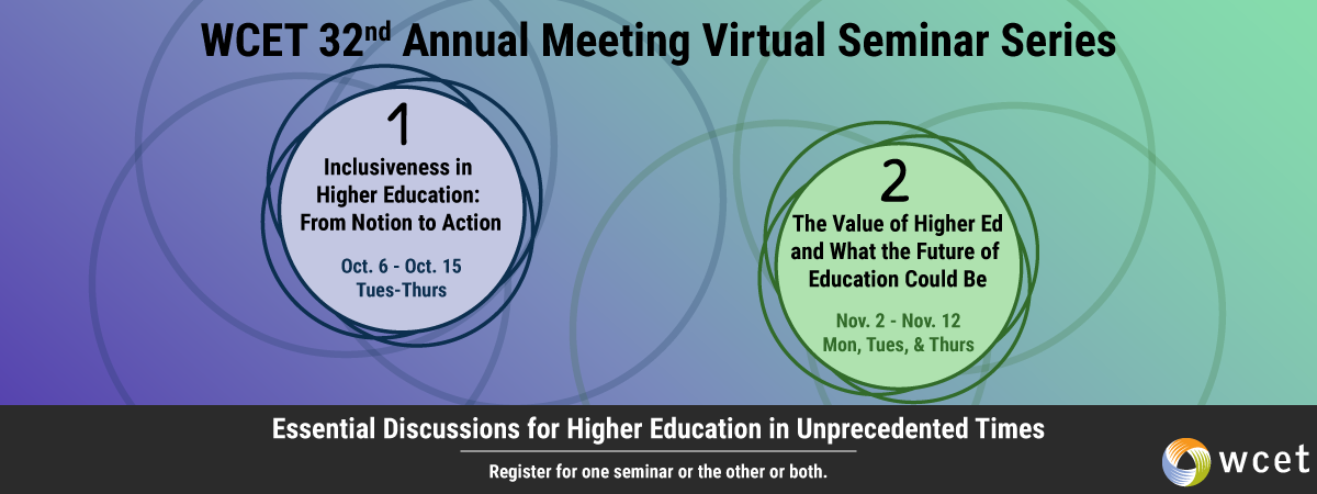 visual of the Annual meeting seminar series dates