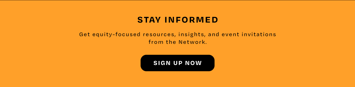 image with text - stay informed on the network sign up now