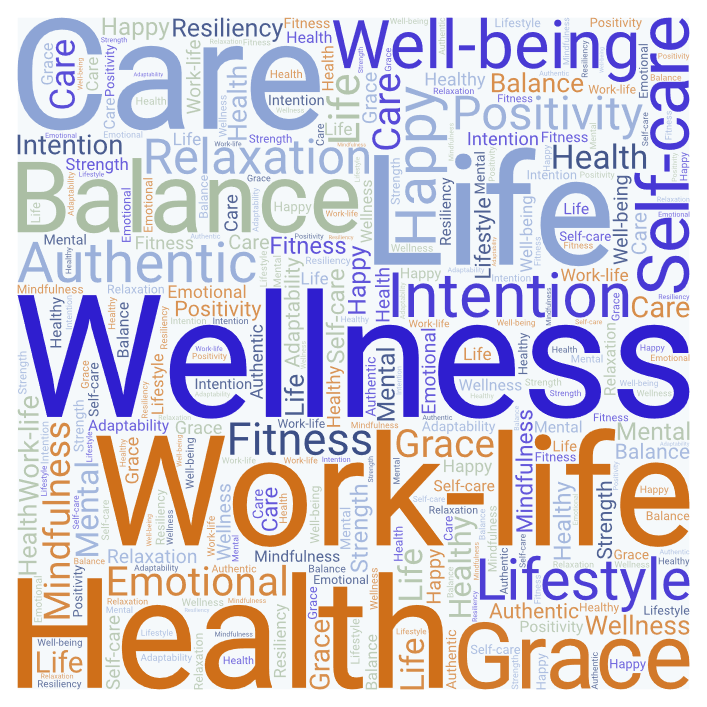 Word cloud or collage with wellness related words:
Self-care.
Work-life balance.
Wellness.
Well-being.
Intention.
Mindfulness.
Authentic Self.
Grace.
Self-care.
Work-life balance.
Wellness.
Well-being.
Health.
Healthy lifestyle.
Relaxation.
Happy.
Positivity.
Mental health.
Emotional health.
Fitness.
Strength.
Adaptability.
Self-care.
Work-life balance.
Wellness.
Well-being.
Intention.
Mindfulness.
Authentic Self.
Grace.
Health.
Healthy lifestyle.
Relaxation.
Happy.
Positivity.
Self-care.
Work-life balance.
Wellness.
Well-being.
Happy
Mental health.
Emotional health.
Fitness.
Strength.
Adaptability.
Resiliency.
Resiliency.