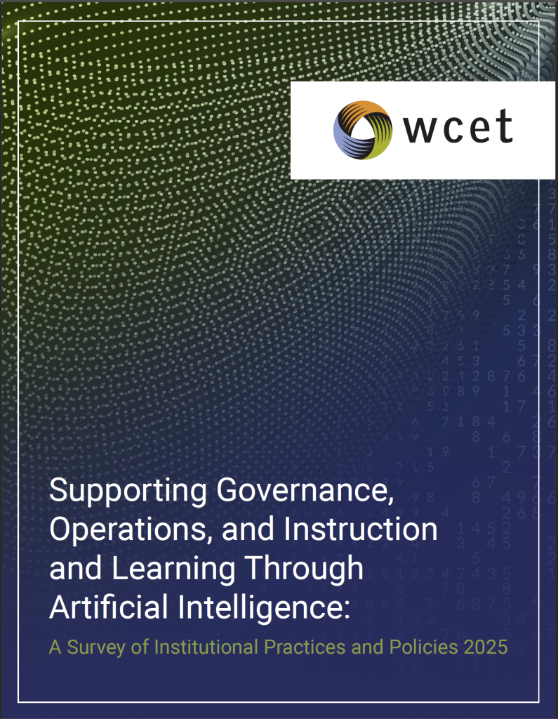 Supporting Governance, Operations, and Instruction and Learning Through Artificial Intelligence: A Survey of Institutional Practices and Policies 2025 Cover Image