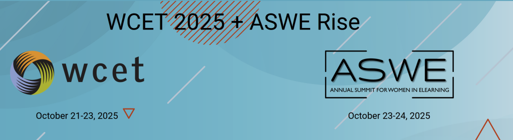 Banner image for WCET 2025 + ASWE Rise. WCET logo, ASWE logo, October 21 - 24
