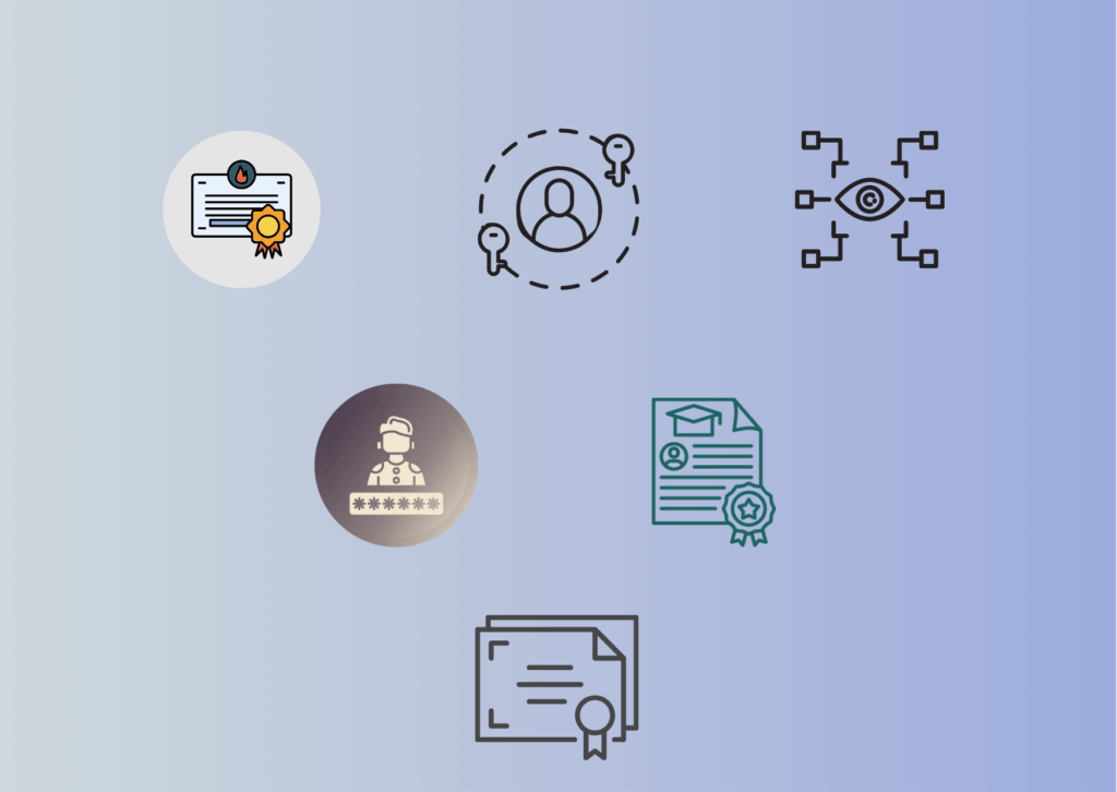 decorative image of badge icons