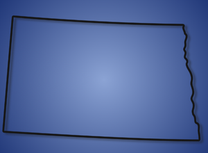 Outline of the state of North Dakota