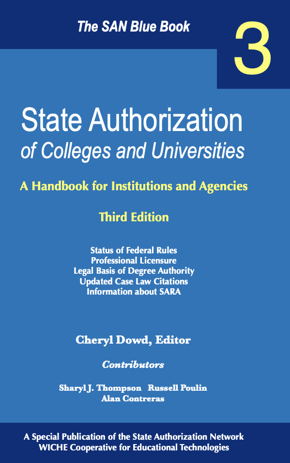 Book cover art for the SAN Blue Book 3rd Ed.