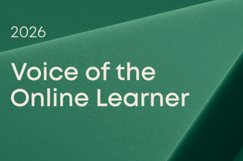 Cover art for the 2026 Voice of the Online Learner report by Risepoint